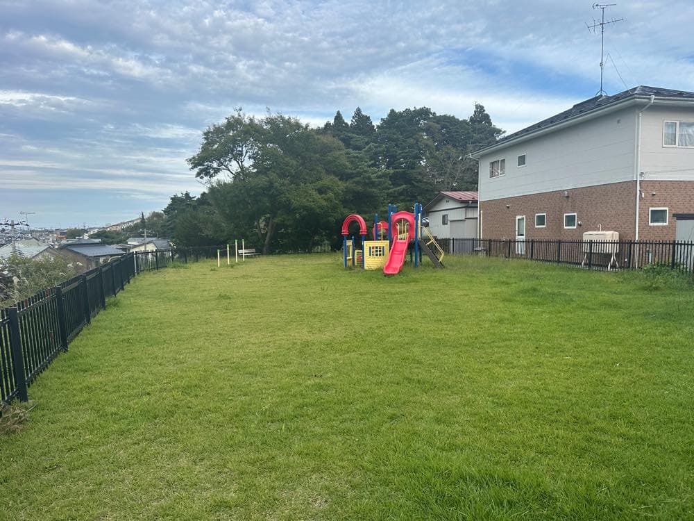 高館地域が一望できる高館西公園にいってみました